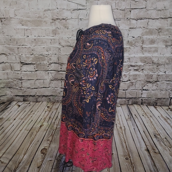 Anthropologie Meadow Rue Top Size M Multicolor Paisley - Picture 3 of 11